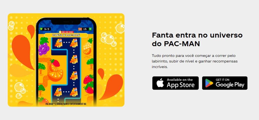 Promoção Fanta com PAC-MAN
