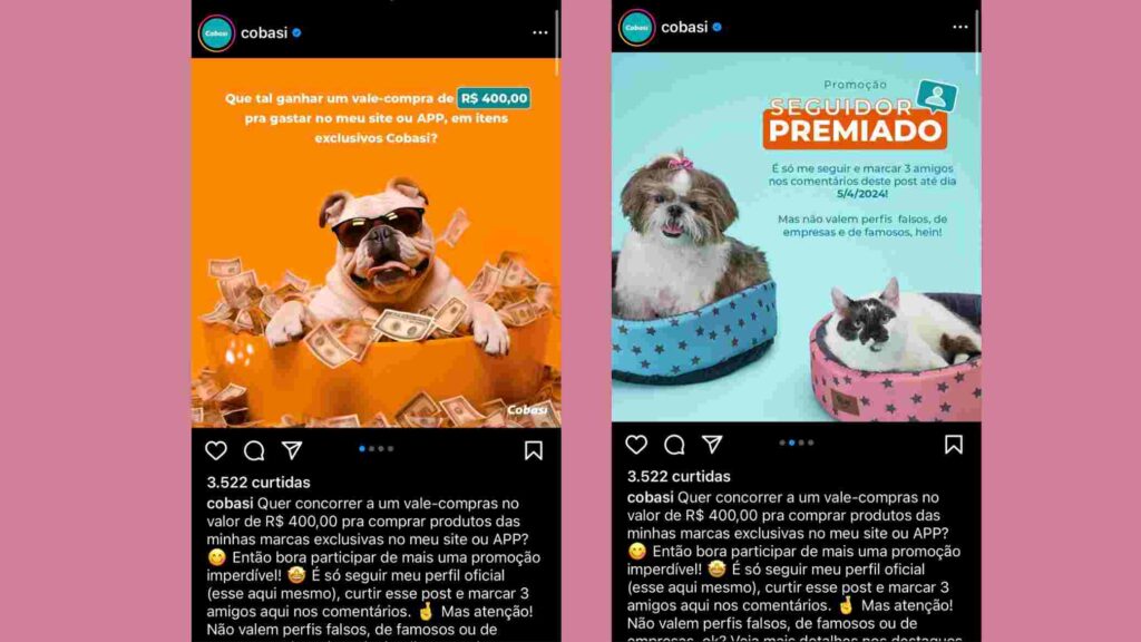 Cobasi realiza nova campanha exclusiva para seguidores