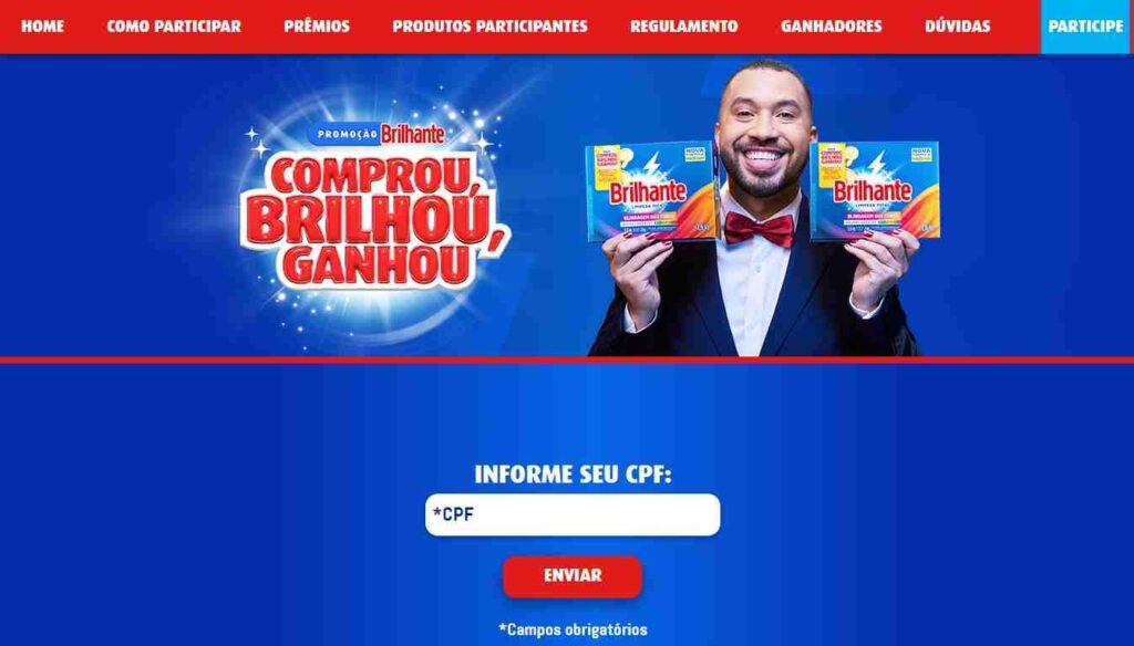 Nova campanha da Brilhante oferece cashback em seus produtos.