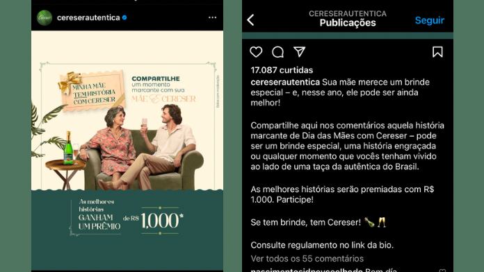 Conte a história de sua Mãe e Cereser