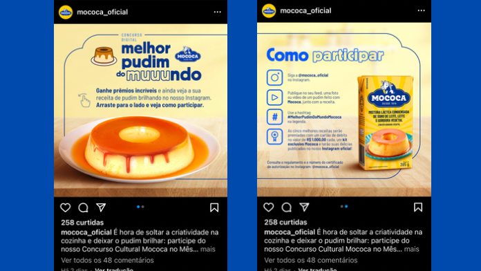 Campanha disponível no Instagram