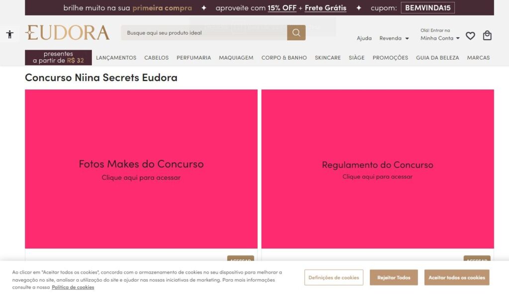 Concurso Niina Secrets Eudora