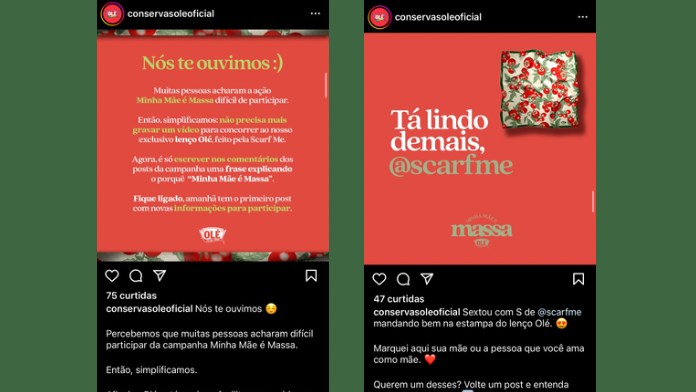 Participe da Campanha Dia das Mães 2024 Conservas Olé