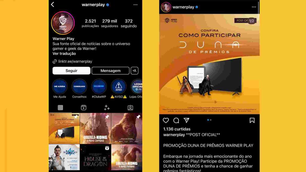 Participe da Campanha Warner Play