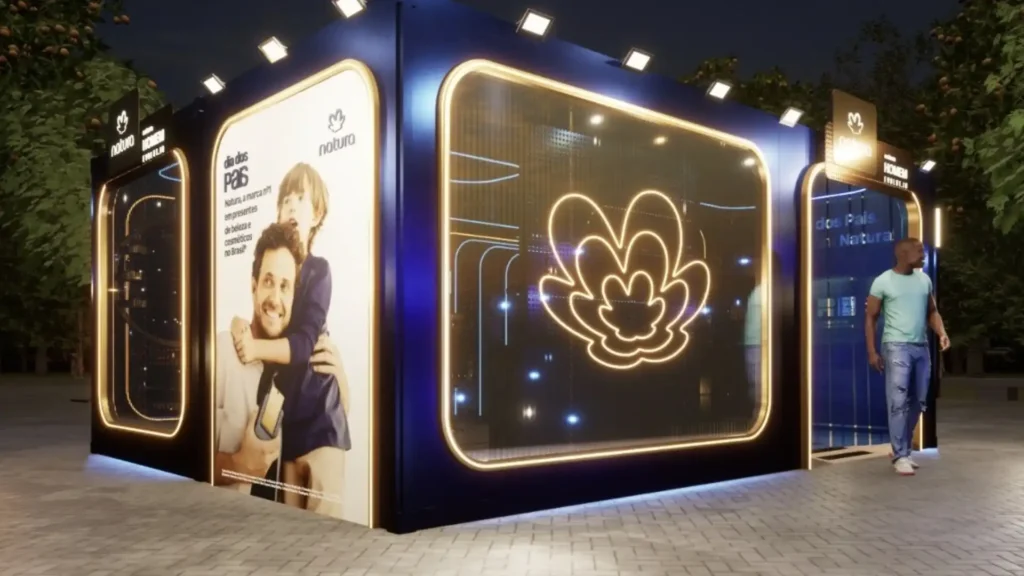 Ativação da Natura no Shopping