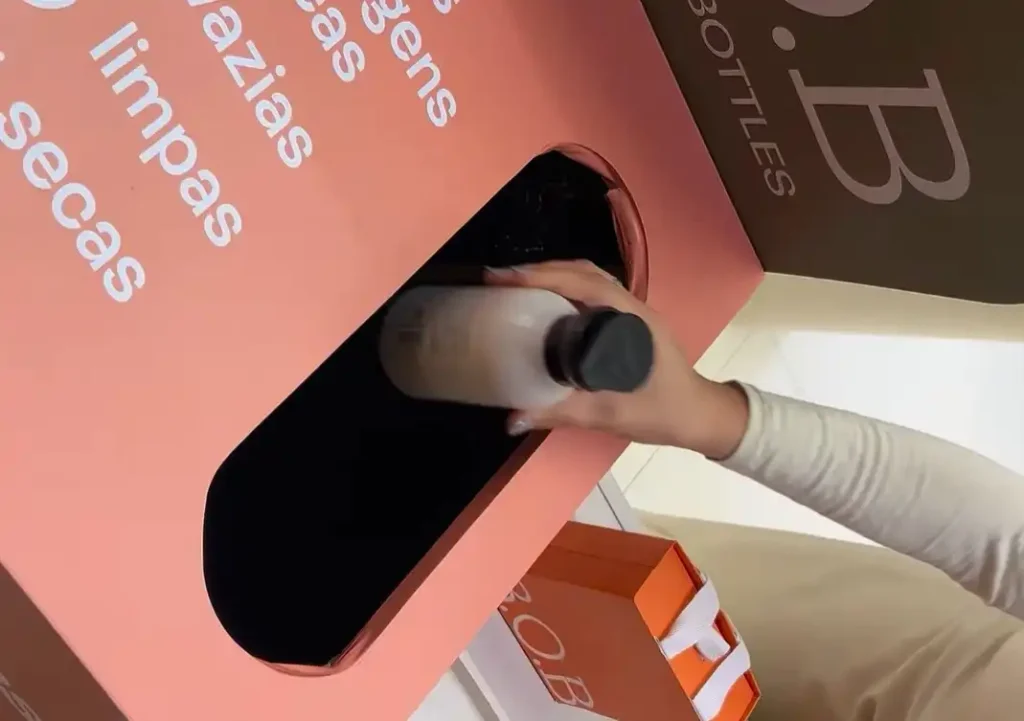 Reciclando embalagem de plástico