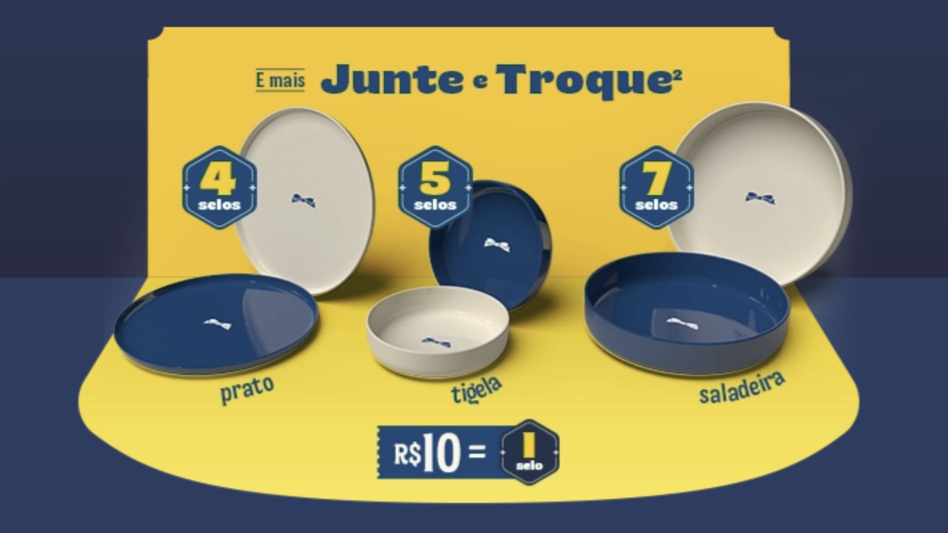 Cartaz promocional da Hellmann's para a campanha de fim de ano "Celebrar com Hellmann's é Tudo de Bom", divulgando sorteio de R$ 500 mil e a promoção "Junte e Troque" de louças.