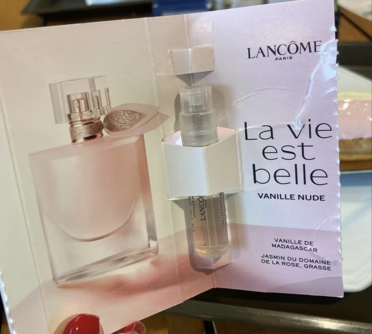 amostra grátis do perfume