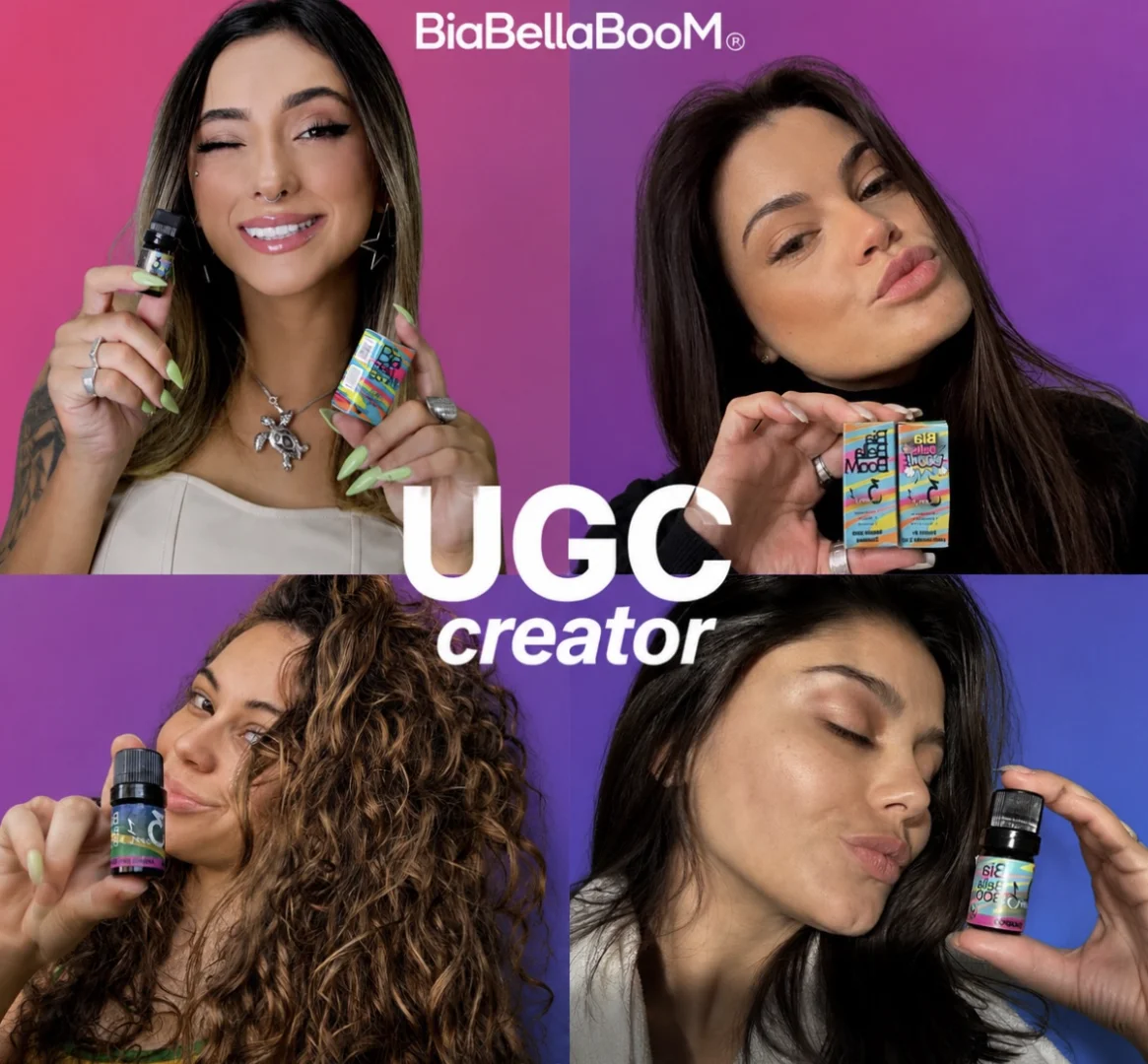 Criadoras UGC apresentam produtos capilares da BiaBellaBooM.