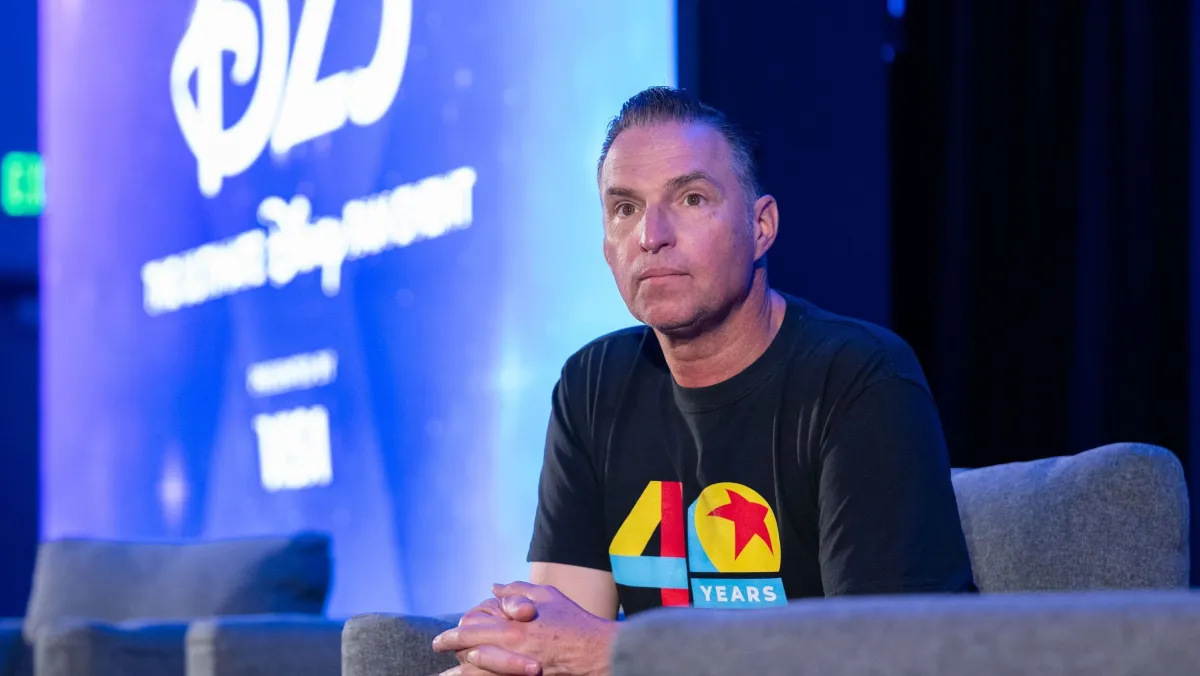 Jay Ward, diretor criativo da Pixar, durante a D23