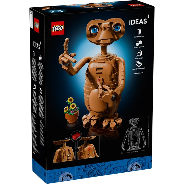 Caixa do set LEGO Ideas de E.T. – O Extraterrestre.