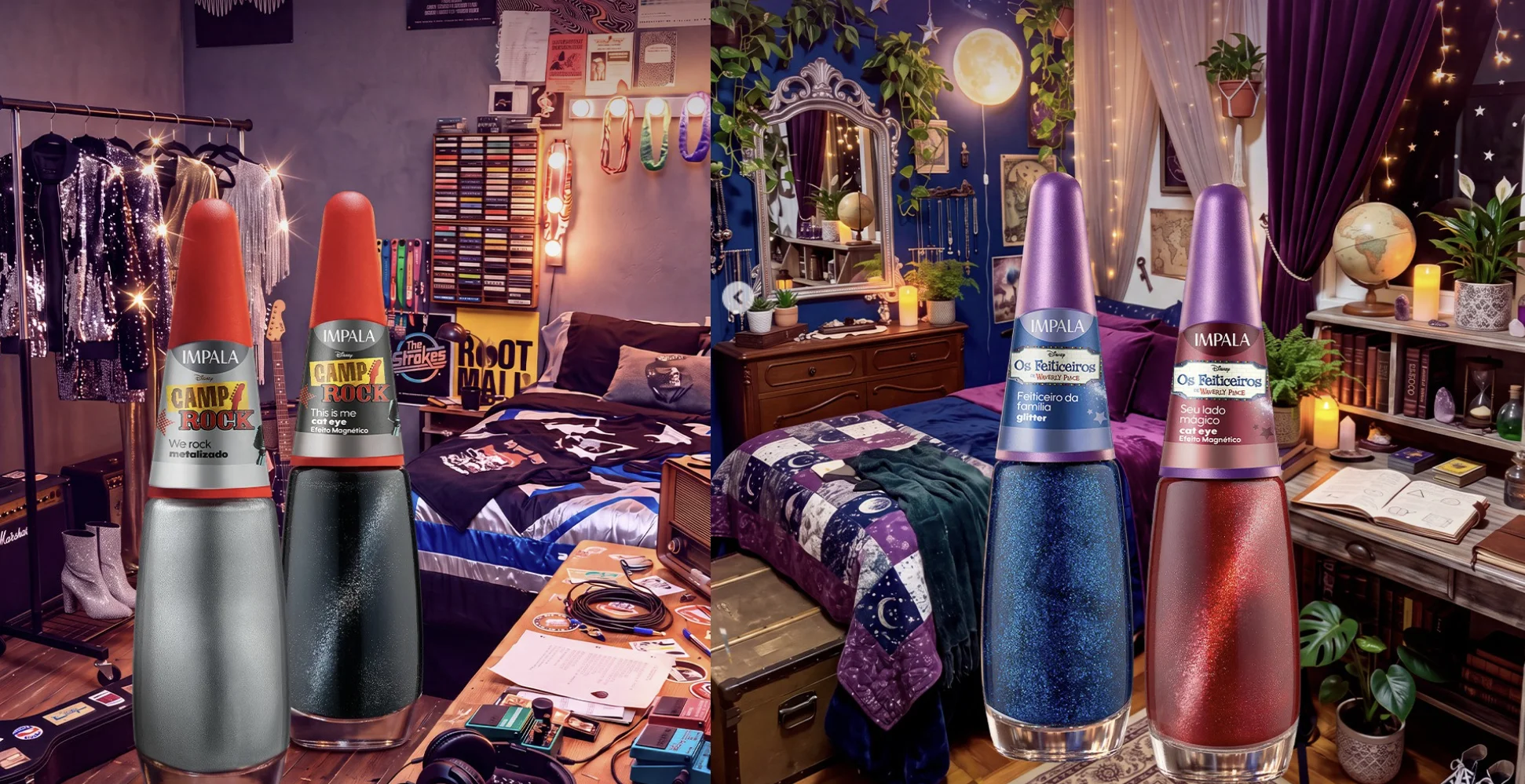 Esmaltes Impala inspirados em Camp Rock e Os Feiticeiros de Waverly Place.