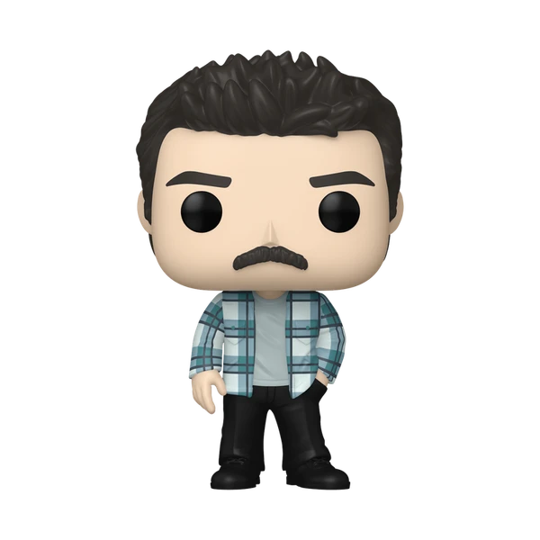 Funko Pop de Charlie Swan com camisa xadrez em Crepúsculo.