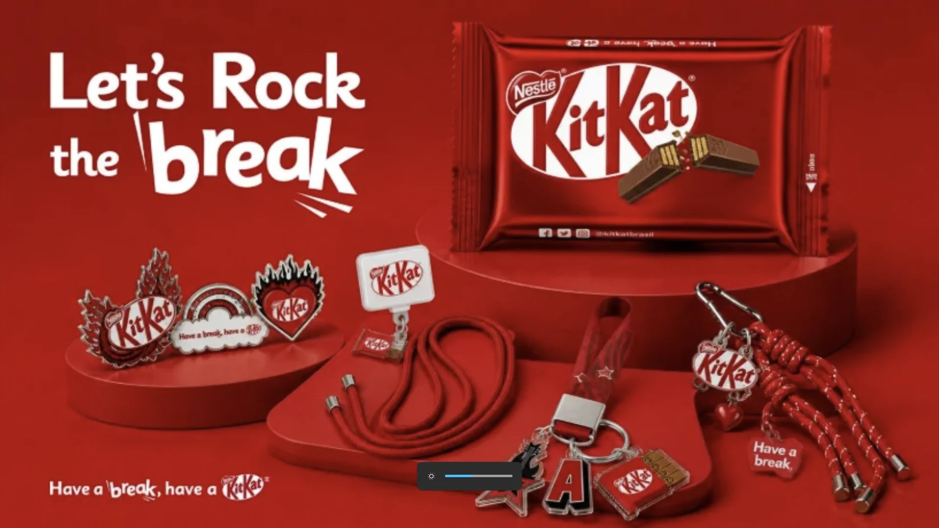Brindes personalizados da KitKat para o Rock in Rio 2026