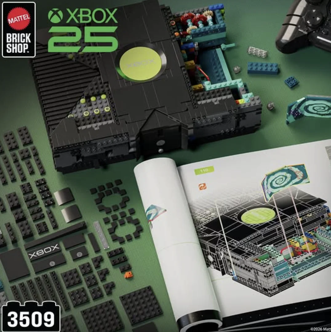 Xbox de montar da Mattel Brick Shop com 3.509 peças