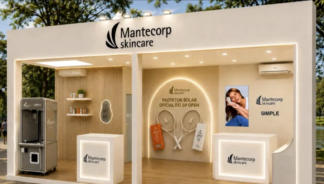 Estande da Mantecorp Skincare e Episol no SP Open 2026.