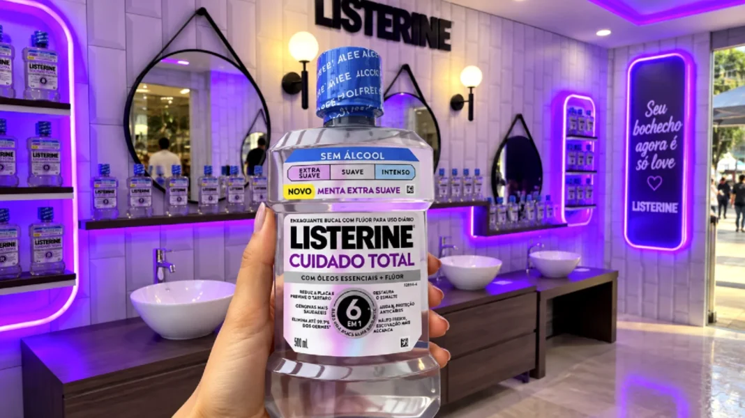 Listerine Extra Suave em ativação na Avenida Paulista.