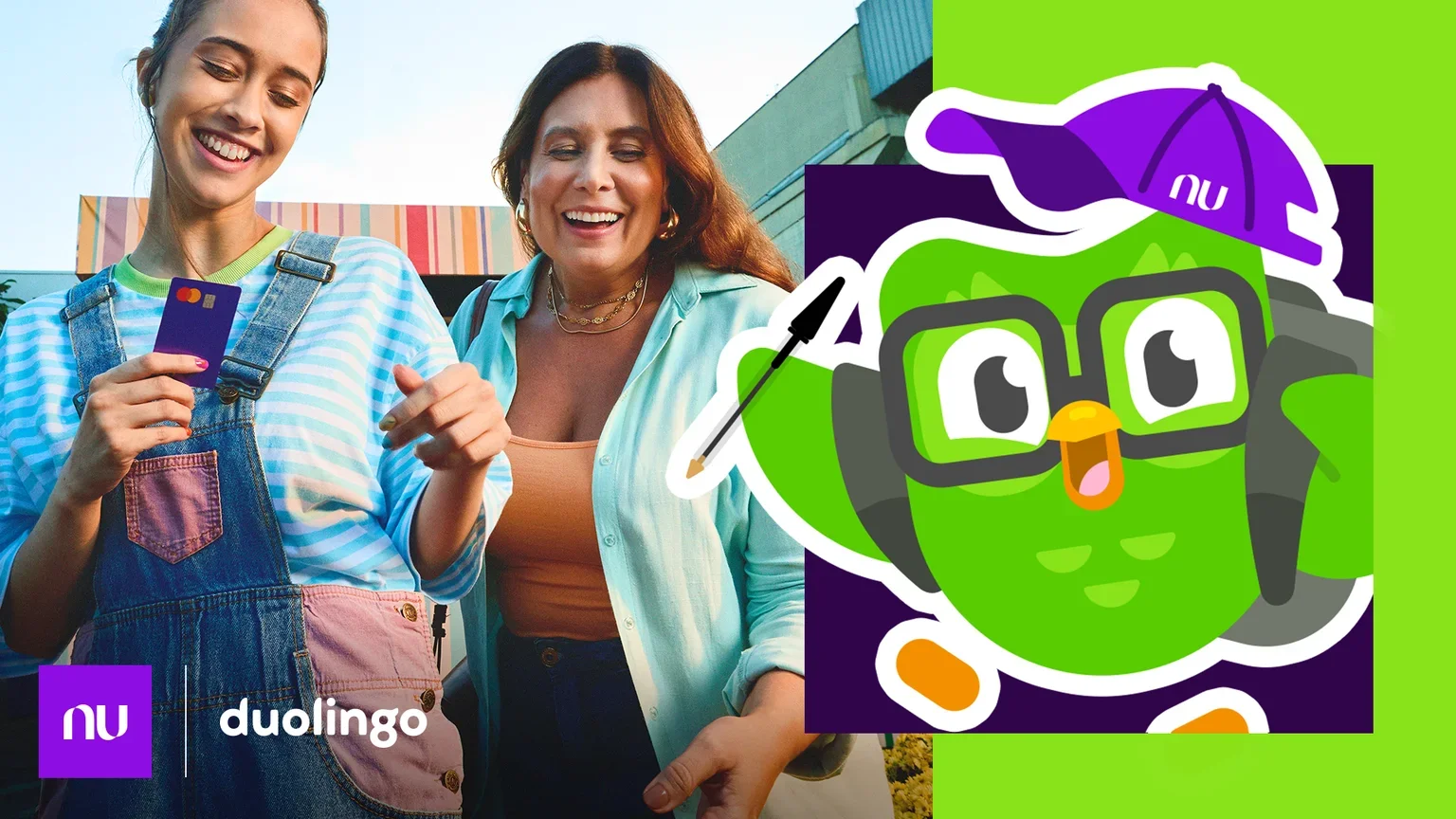 Parceria entre Nubank e Duolingo para estudantes