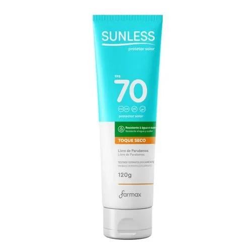 Protetor Solar Sunless FPS 70 Toque Seco