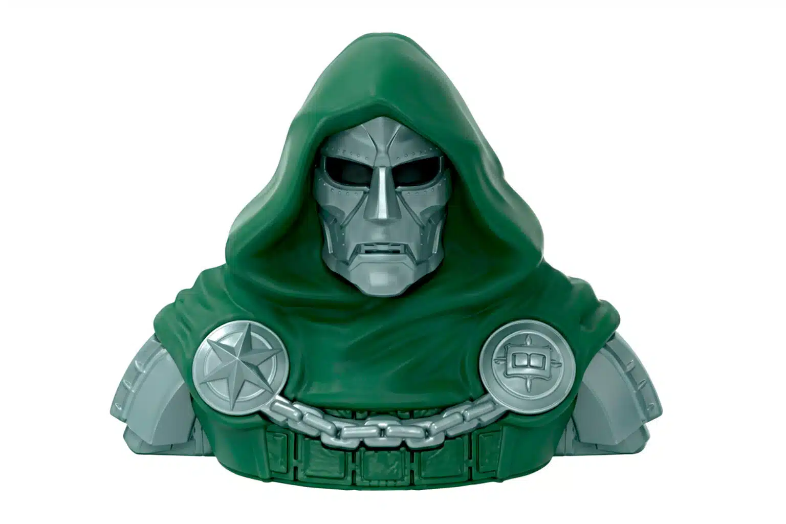 Balde de pipoca do Doutor Destino em formato de busto