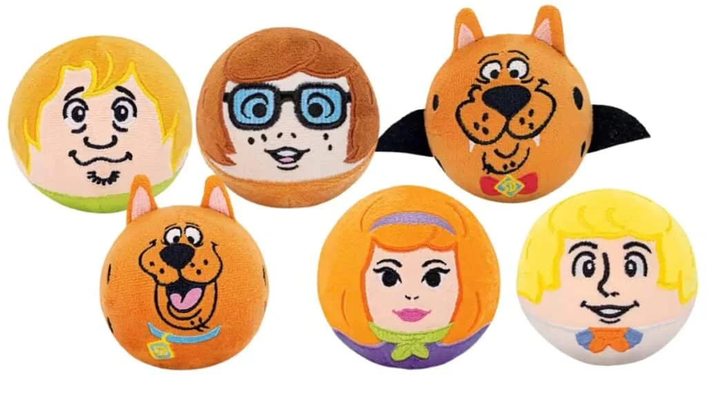 Seis pula-pelúcias de Scooby-Doo do Habib’s.
